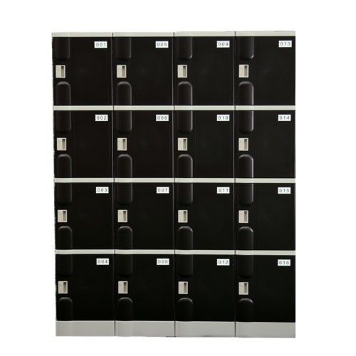 390S 4 tiers abs plastic cabinets locker 16 doors per set