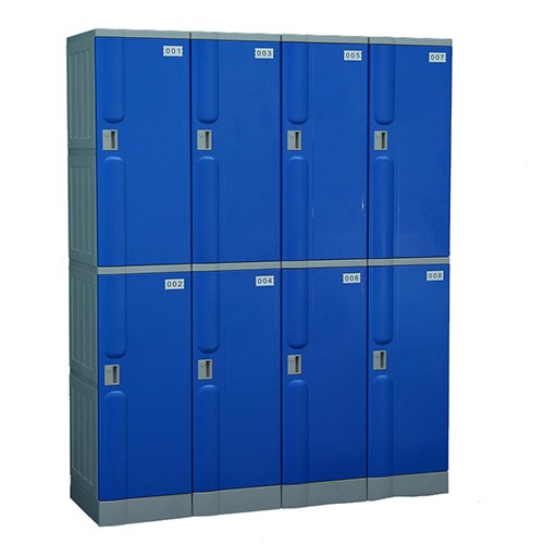 L Two Tiers ABS Plastic Locker