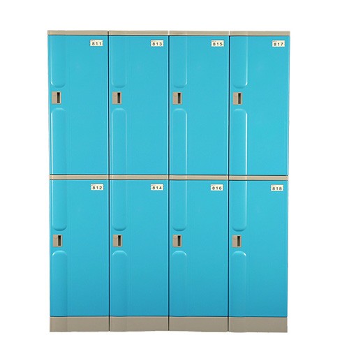 L Two Tiers ABS Plastic Locker