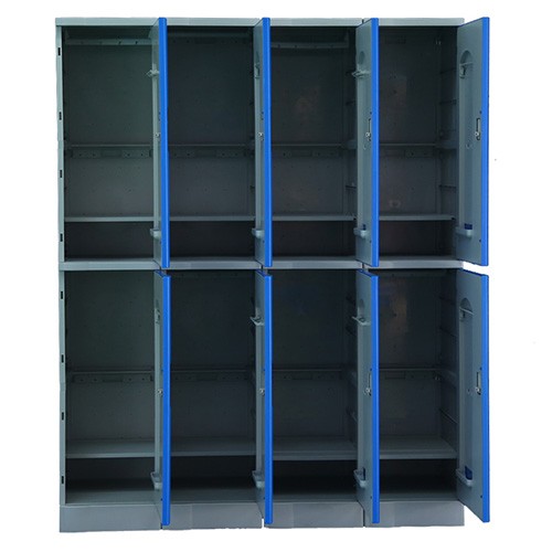 L Two Tiers ABS Plastic Locker