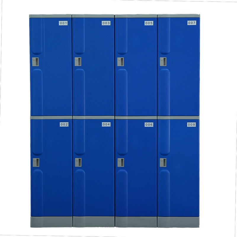 2 Tiers ABS Plastic Locker 8 Doors