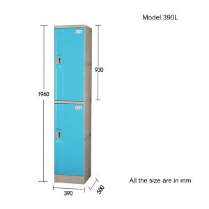 390L Two tiers locker---locker room ABS plastic storage cabinet