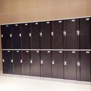 2 Tiers ABS Plastic Locker Gym Storage Cabinet