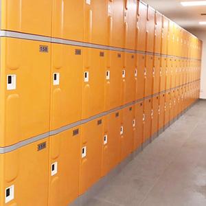 3 Tiers abs Plastic Locker Storage Cabinet Gym Locker With RFID Lock