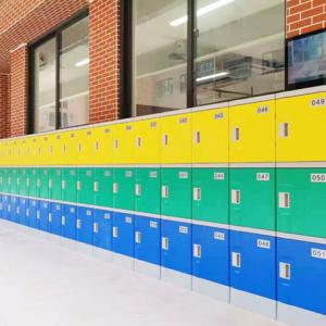 Colorful 3 tiers School students abs plastic small storage lockers